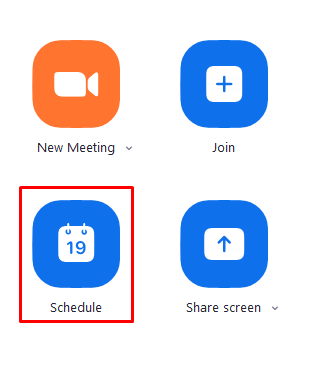 Scheduling with Zoom