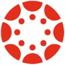 This is the circular part of the Canvas logo. It features eight semi-circles that form a larger circle and eight dots on the inside.