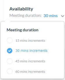 Pop up from within Canvas that shows meeting availability from Webex integration