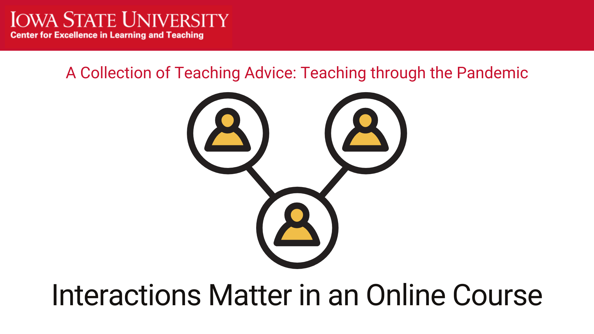 Interactions matter in an online course by Maggie LaWare