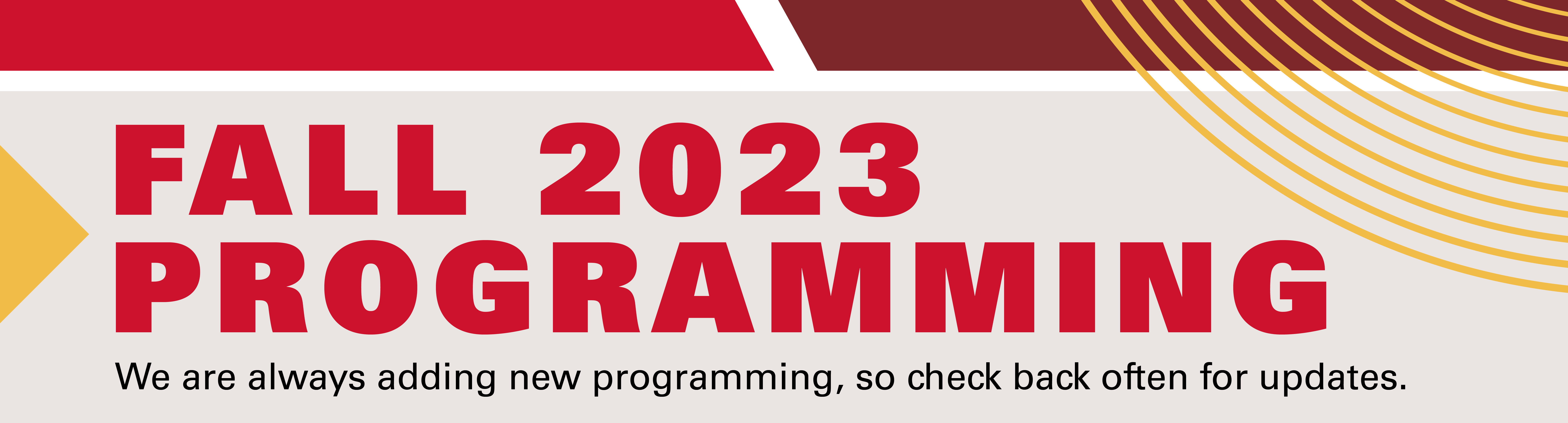 Fall 2023 Programming
